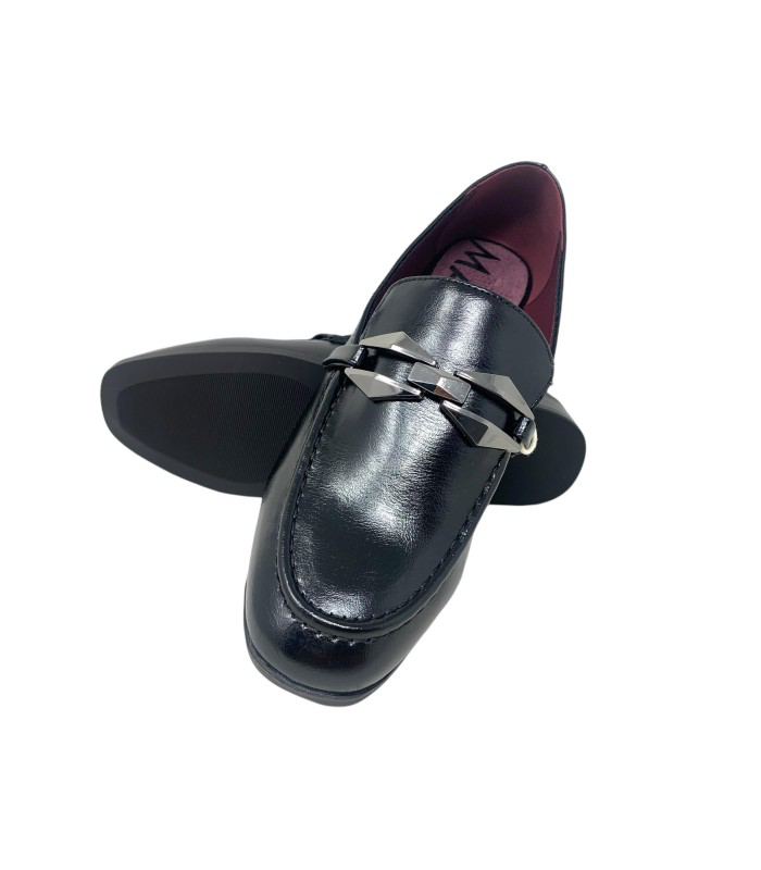 MOCASIN MARIAMARE NEGRO CADENA 63617