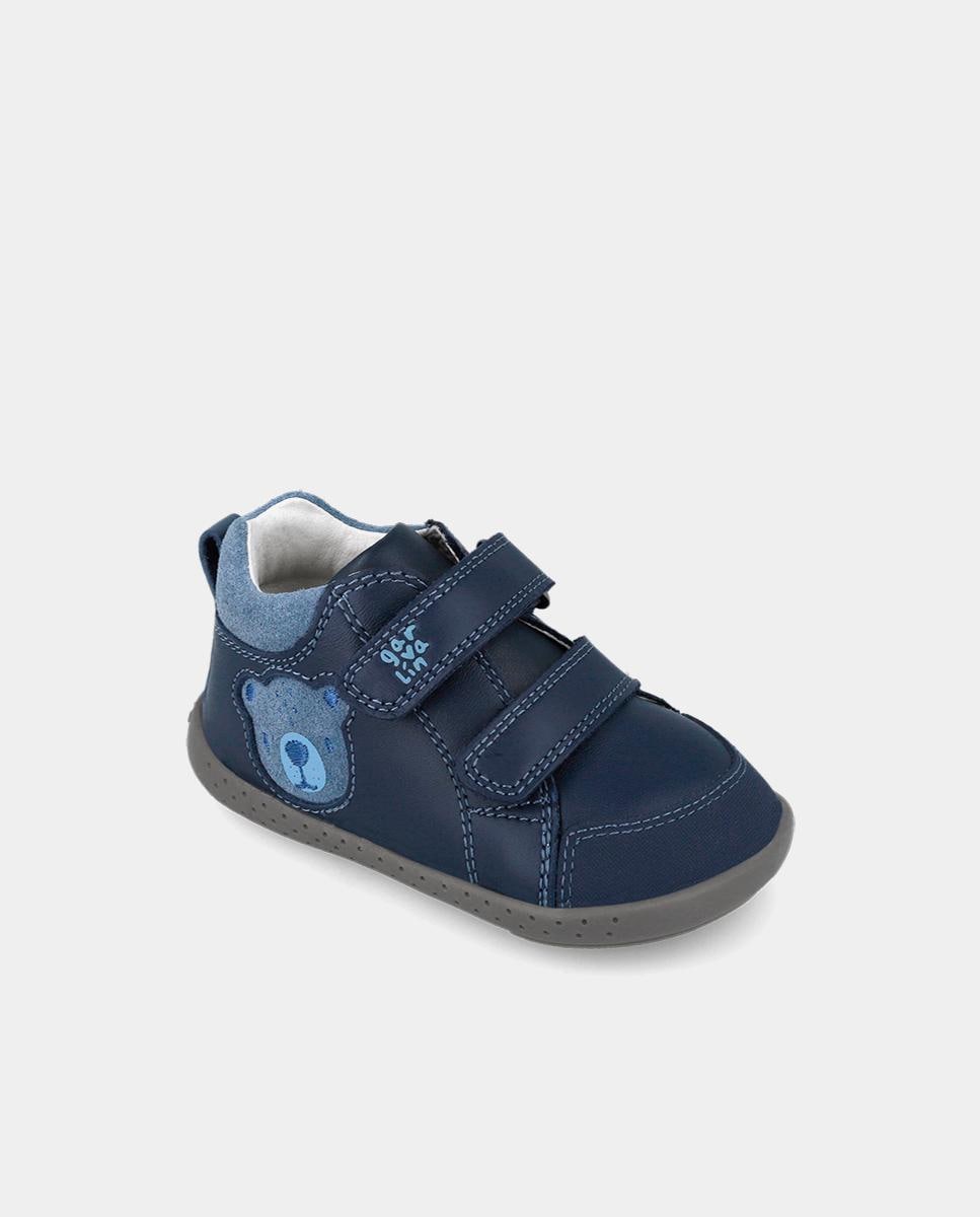 BOTINES PIEL GARVALIN AZUL OSO