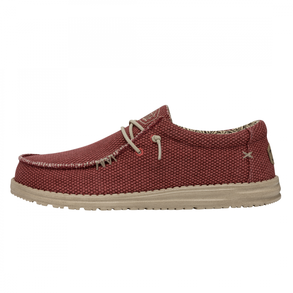 HEY DUDE WALLY BRAIDED POMPEIAN ROJO