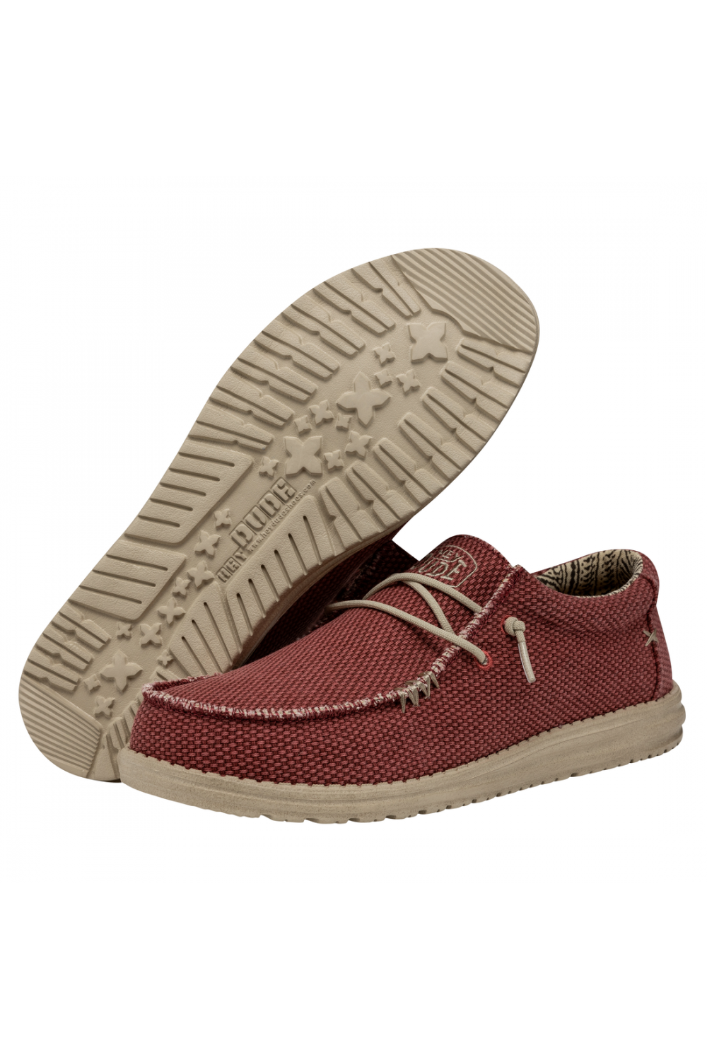 HEY DUDE WALLY BRAIDED POMPEIAN ROJO