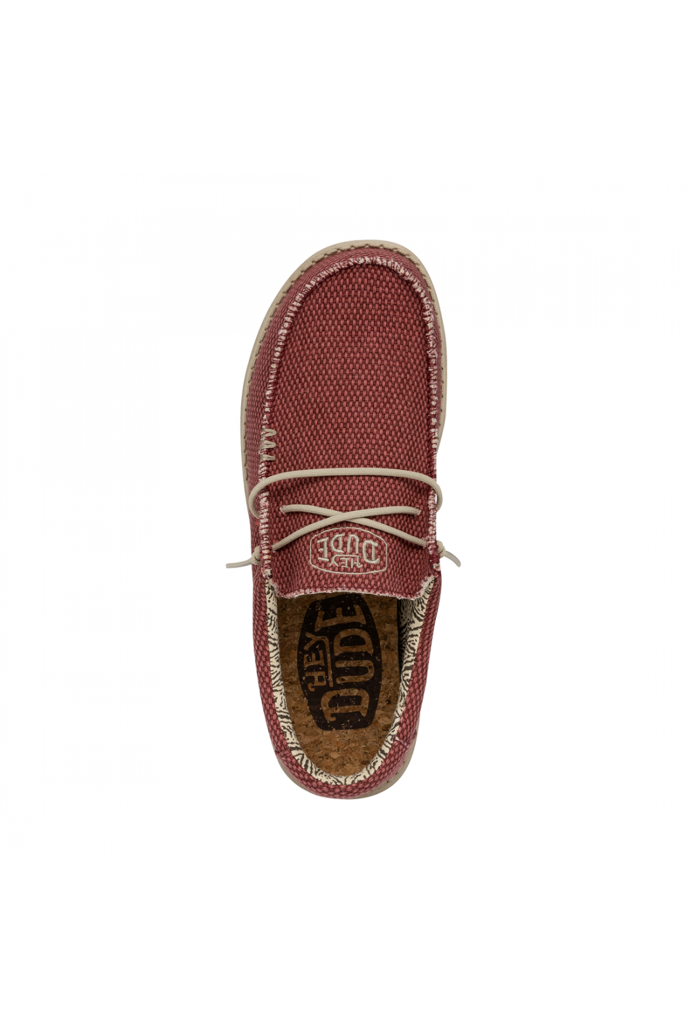 HEY DUDE WALLY BRAIDED POMPEIAN ROJO