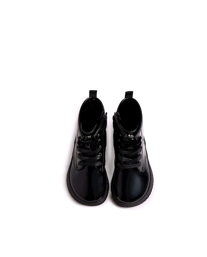 Botines Mustang negro cordones Barefoot