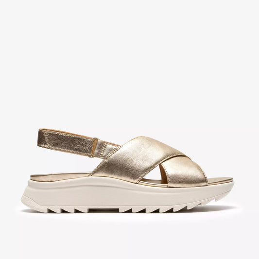 SANDALIA CLARKS DASHLITE WISH GOLD LEATHER