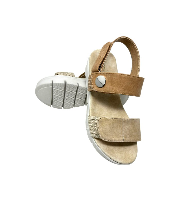 AMARPIES SANDALIA VELCROS CUÑA ABZ23505