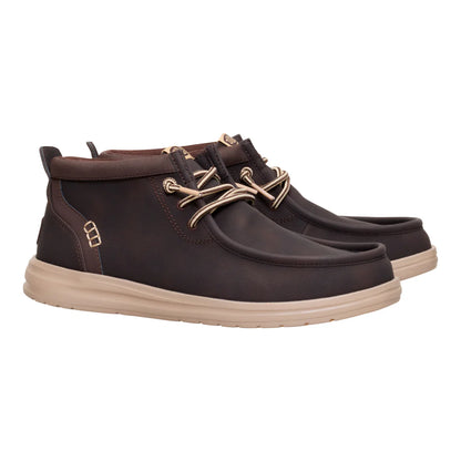HEY DUDE BOTIN WALLY MID GRIPR MOLE BROWN