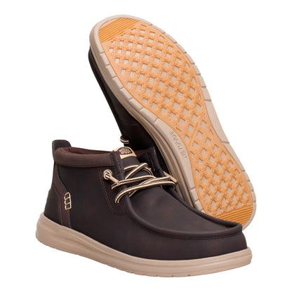 HEY DUDE BOTIN WALLY MID GRIPR MOLE BROWN