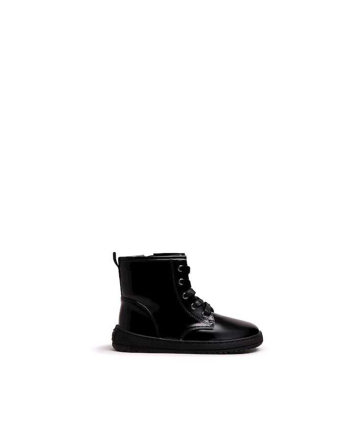 Botines Mustang negro cordones Barefoot