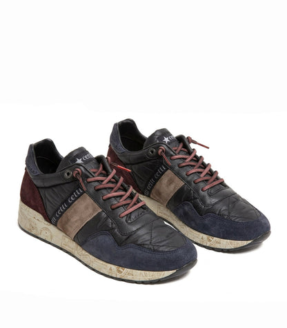 ZAPATILLAS CETTI PIEL DE HOMBRE CON CORDONES ELÁSTICOS 1370 NEGRO