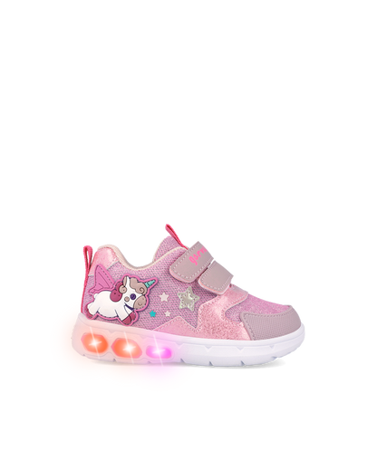 ZAPATILLA LUZ GARVALIN UNICORNIO ROSA