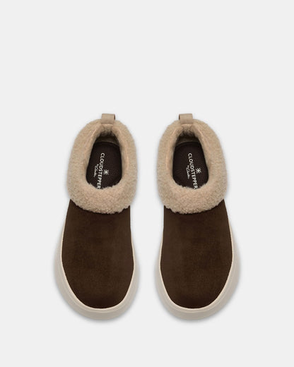 Zuecos Solevana Cozy Marrón pelo