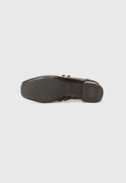 TAMARIS TACONES MARRON COMBINADO
