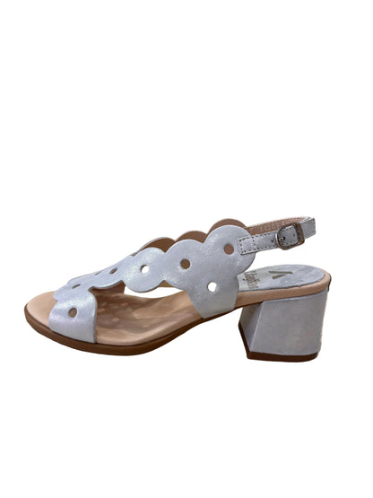 SANDALIA CALLAGHAN TACÓN PLATA KIMY