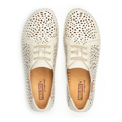 ZAPATO PIKOLINOS P VALLARTA 655-4783 ELÁSTICO NATA CUÑA