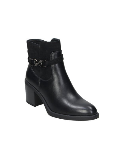 BOTINES DE TACÓN NEGROS HISPAFLEX 2533 PARA MUJER