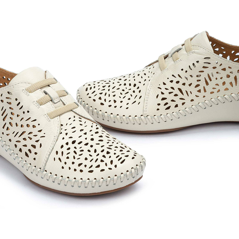 ZAPATO PIKOLINOS P VALLARTA 655-4783 ELÁSTICO NATA CUÑA