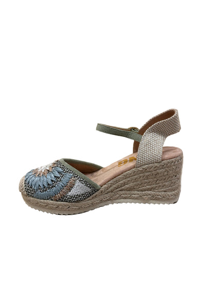 ALPARGATA YUTR CUÑA FLOR