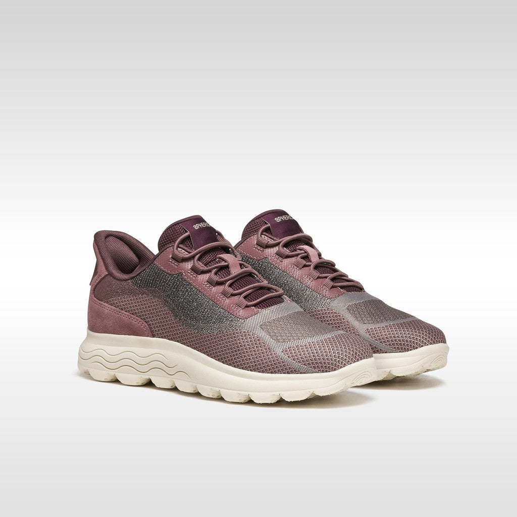 ZAPATILLA GEOX SPHERICA Plus OLD ROSE resitente al agua
