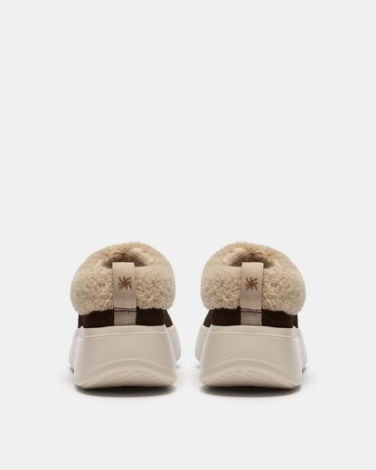 Zuecos Solevana Cozy Marrón pelo