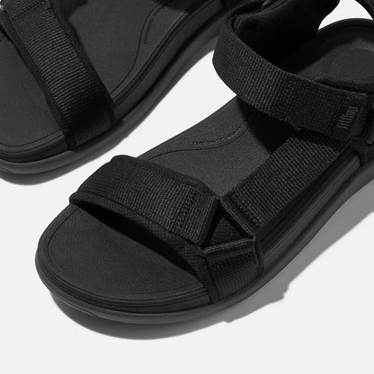 SANDALIA FITFLOP F-MODE HOMRE NEGRO