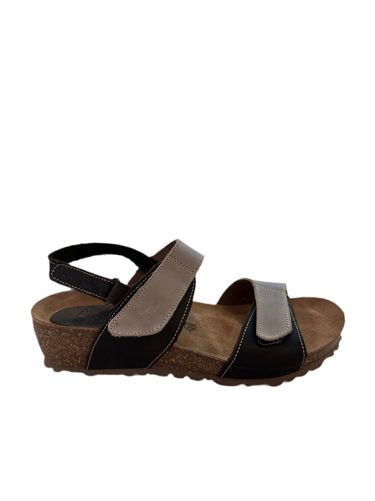 SANDALIA INTERBIOS VELCROS 5343 MOKA PARDO