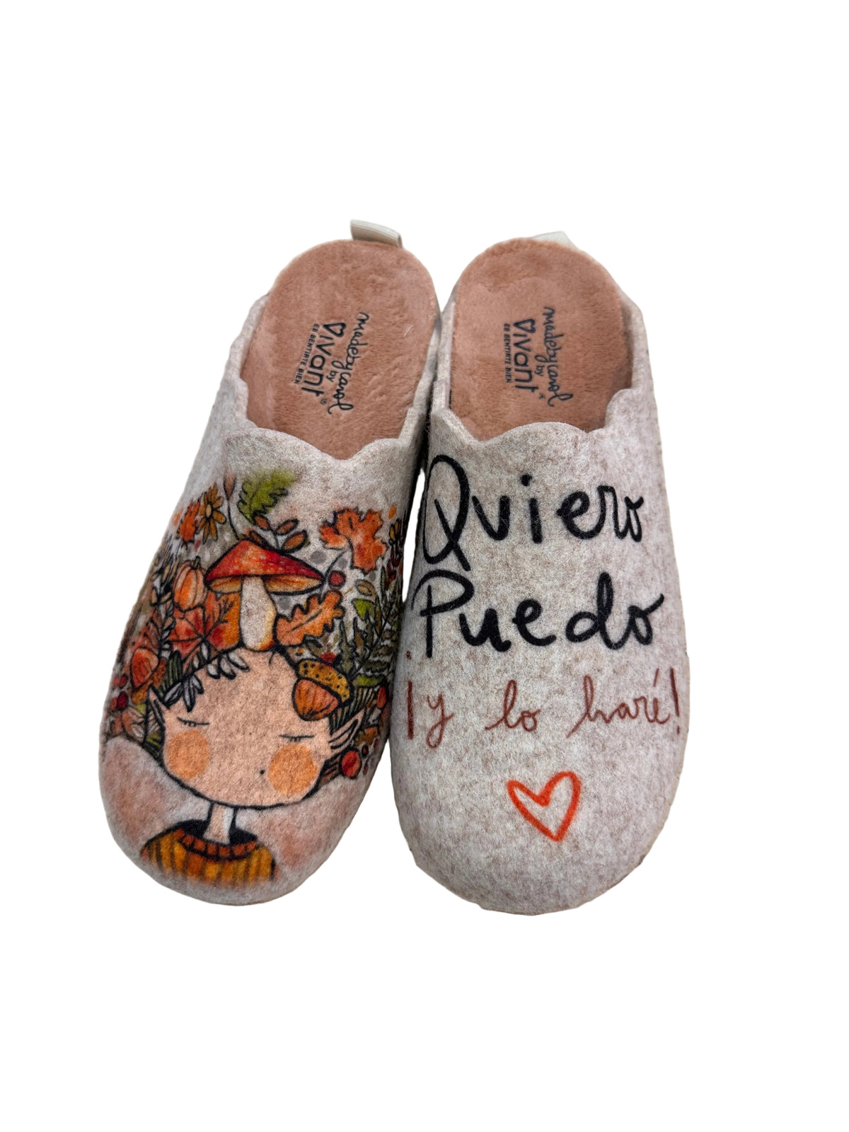 ZAPATILLA ESTAR POR CASA QUIERO PUEDO Y LO HARÉ