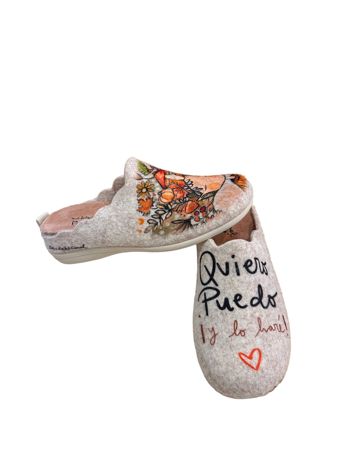 ZAPATILLA ESTAR POR CASA QUIERO PUEDO Y LO HARÉ
