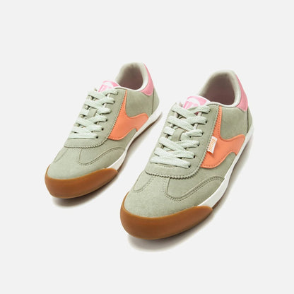 ZAPATILLA MUSTANG COURT 60940 VERDE NARANJA