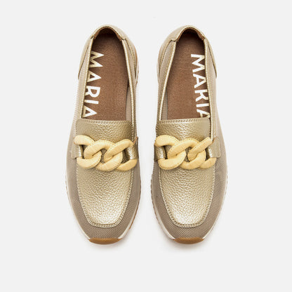 MOCASIN MARIAMARE DORADO 68776 LIVANA