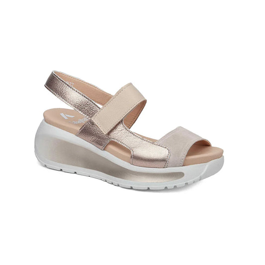 SANDALIA CALLAGHAN 35204 BERTA BLANCO ORO