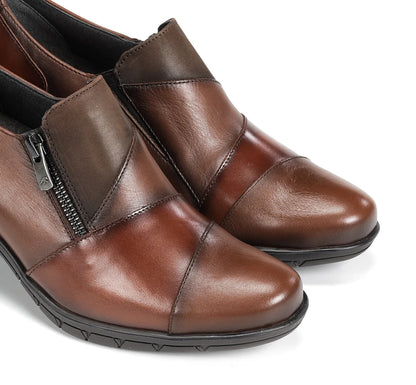 FLUCHOS ZAPATO ABOTINADO NYDIA F1802 Slip On Marrón