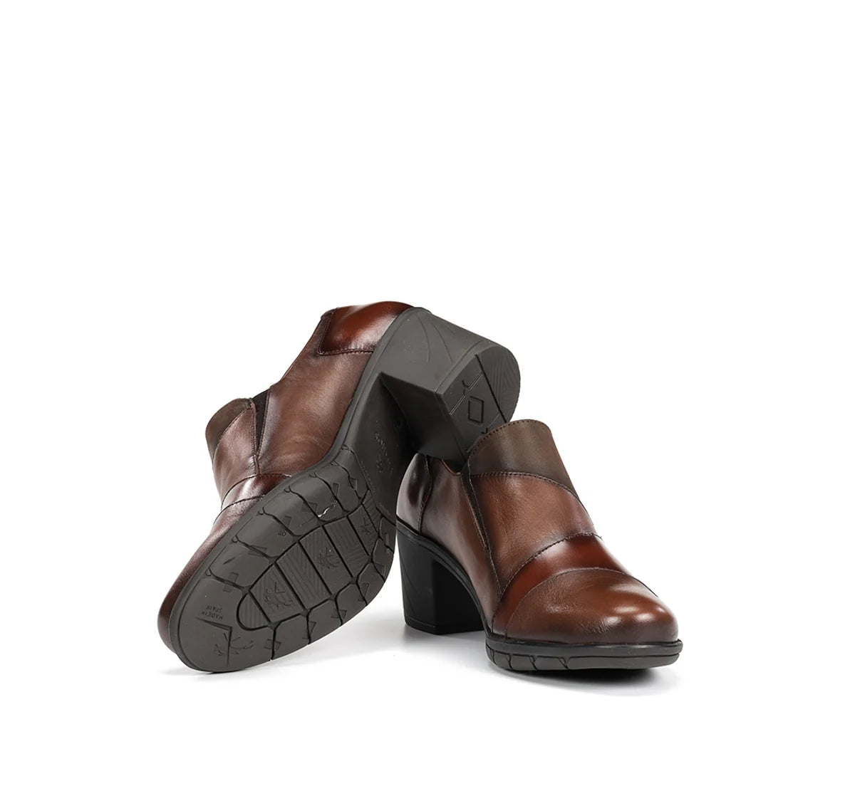 FLUCHOS ZAPATO ABOTINADO NYDIA F1802 Slip On Marrón