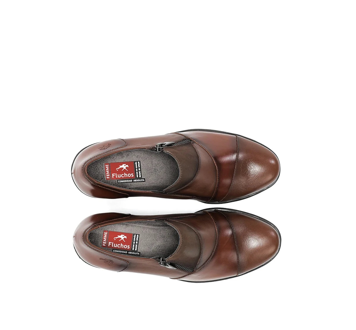 FLUCHOS ZAPATO ABOTINADO NYDIA F1802 Slip On Marrón